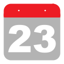 twenty-three, event, hovytech, calendar, schedule, three, two icon