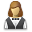 user waiter female icon