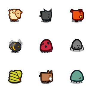 Zootetragonoides 2 icon sets preview