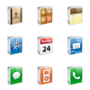 iPhone 4 Mini icon sets preview