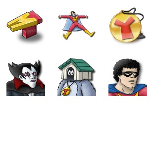 Mightyman And Yukk icon sets preview