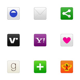 Social Media Mini icon sets preview