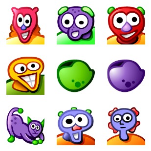 The Farbles for OS X icon sets preview