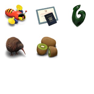 New Zealand icon sets preview