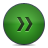 fast forward, button, green icon