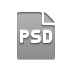 file, format, psd icon