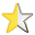 half, star icon