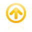 frame, navigation, yellow, up icon