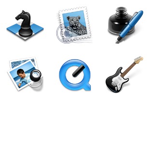 Black & Blue Add On icon sets preview