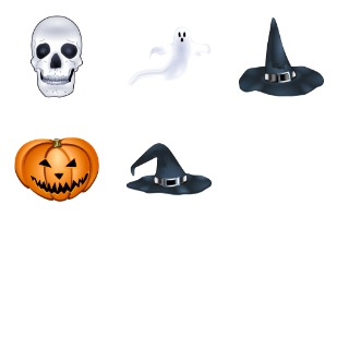 Halloween icon sets preview