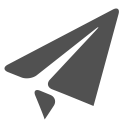 send, plane, paper plane icon