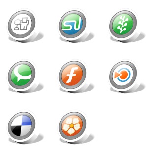 Webdev Social Bookm icon sets preview