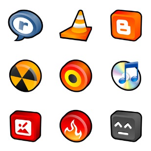 3D Cartoon icon sets preview