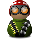 helmet, vision, red, night, green icon