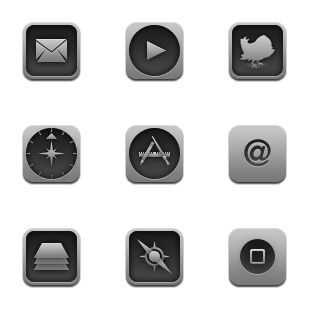 Aluminum icon sets preview