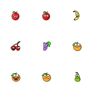 Fruits icon sets preview