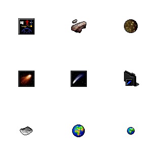 Space icon sets preview