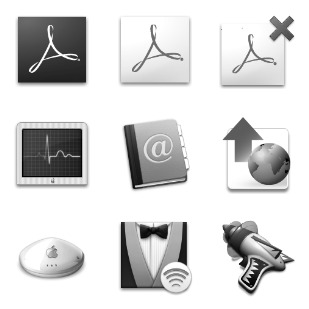 Grey Days icon sets preview