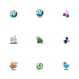 Social Charms icon sets preview