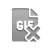 file, cross, format, gif icon