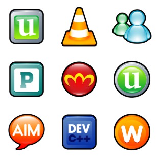 Sleek XP Software icon sets preview