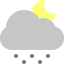 snow, cloud, moon icon