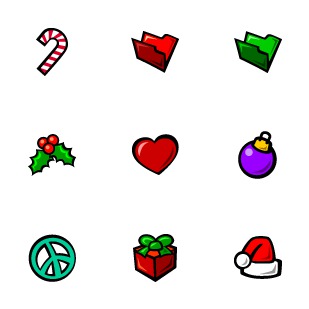 Sketchcons Christmas icon sets preview
