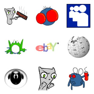 Popular Sites icon sets preview
