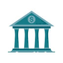 banking, chart, building, bank, graphic, business, money icon