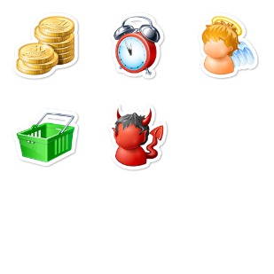 Fridge Magnets icon sets preview