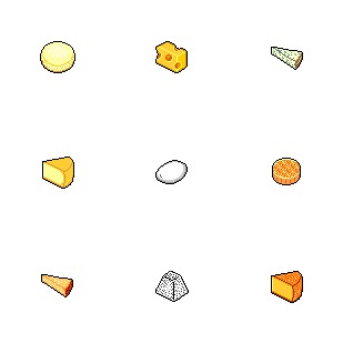 Cheese icon sets preview