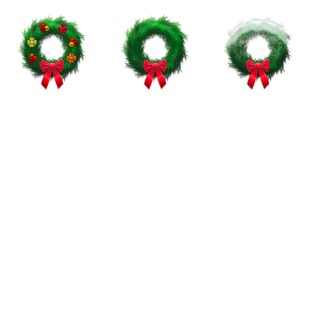 Holiday Wreaths icon sets preview