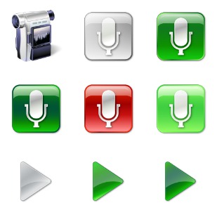 Vista Multimedia icon sets preview