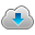 cloud, download on, download icon