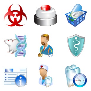 Medical Vista icon sets preview