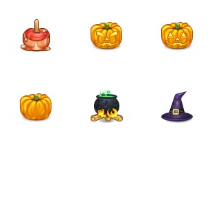 Spooktacular Halloween icon sets preview