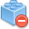 delete, remove, lego, brick, del, module icon