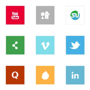 Simple Social Icons icon sets preview
