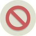 stop, block, universal no, no symbol, no, denied icon