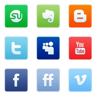 Clean Noise Social Media Icons icon sets preview