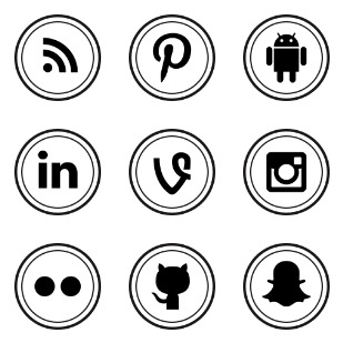 Social Media icon sets preview