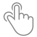 finger, tap, thumb icon