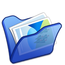 Blue, Folder, Mypictures icon