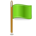 flag,green icon