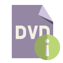 dvd, info, file, format icon