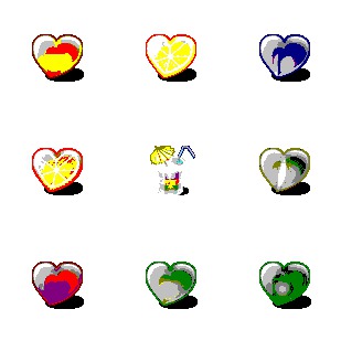 Fruity Hearts icon sets preview