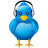 volume, audio, bird, headphones, social, tweet, logo, social media, music, twitter icon