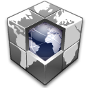 blocks, hosting, earth, network, world icon