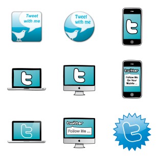 Twitter icon sets preview