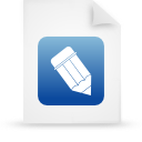 file, document, blue, paper icon